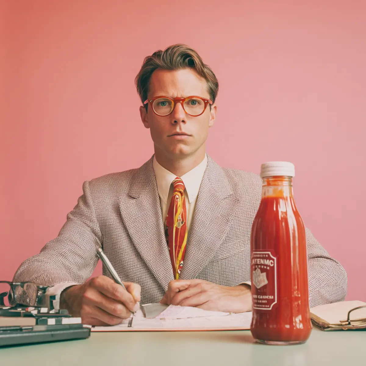 Accountant with a magical ketchup bottle — Accounting Ketchup